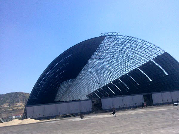 溧阳桶壳螺栓球网架工程