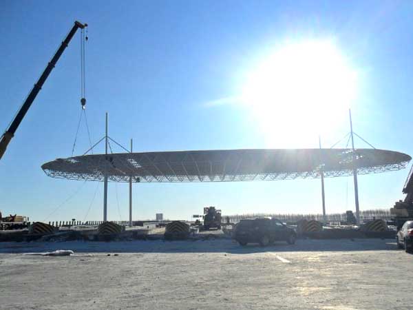 溧阳加油站网架案例